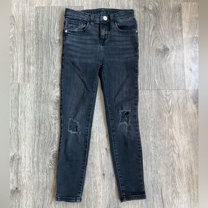 Girls Art Class Ripped Black Jeans Size 6X